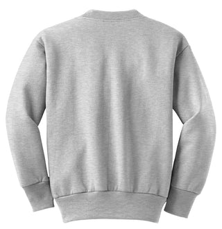 Port & Company Youth Core Fleece Crewneck Sweatshirt (Ash)