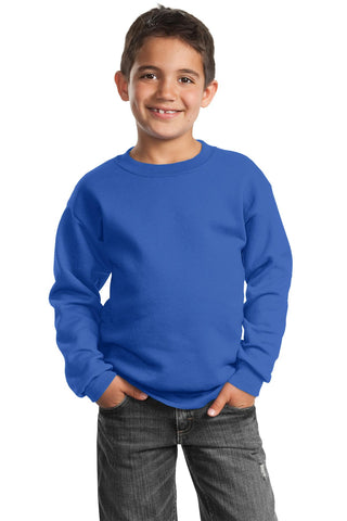 Port & Company Youth Core Fleece Crewneck Sweatshirt (Royal)