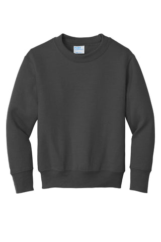 Port & Company Youth Core Fleece Crewneck Sweatshirt (Charcoal)
