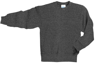 Port & Company Youth Core Fleece Crewneck Sweatshirt (Dark Heather Grey)