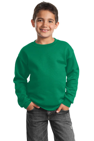 Port & Company Youth Core Fleece Crewneck Sweatshirt (Kelly)