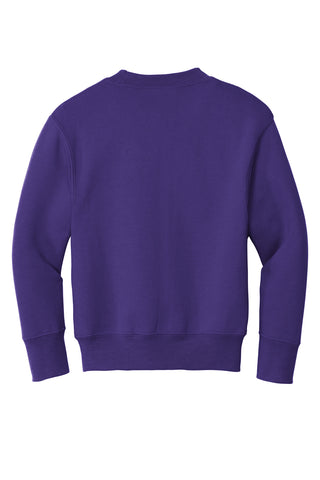 Port & Company Youth Core Fleece Crewneck Sweatshirt (Purple)