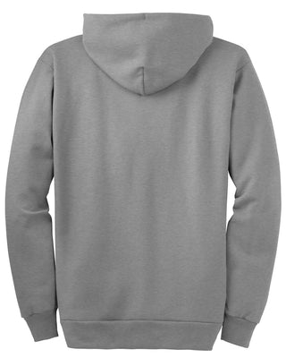 Port & Company Essential Fleece Full-Zip Hooded Sweatshirt (Athletic Heather)