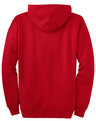 Port & Company Tall Essential Fleece Full-Zip Hooded Sweatshirt (Red)