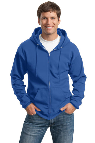 Port & Company Tall Essential Fleece Full-Zip Hooded Sweatshirt (Royal)