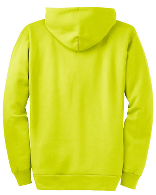 Port & Company Essential Fleece Full-Zip Hooded Sweatshirt (Safety Green)