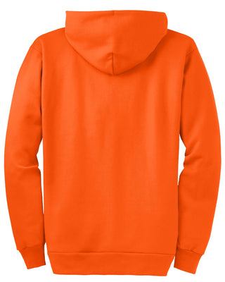 Port & Company Essential Fleece Full-Zip Hooded Sweatshirt (Safety Orange)