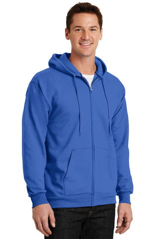 Port & Company Essential Fleece Full-Zip Hooded Sweatshirt (Royal)