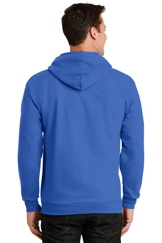 Port & Company Essential Fleece Full-Zip Hooded Sweatshirt (Royal)