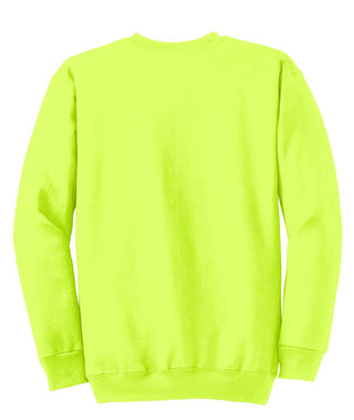 Port & Company Essential Fleece Crewneck Sweatshirt (Safety Green)