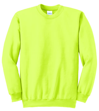 Port & Company Essential Fleece Crewneck Sweatshirt (Safety Green)