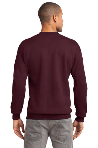 Port & Company Essential Fleece Crewneck Sweatshirt (Maroon)