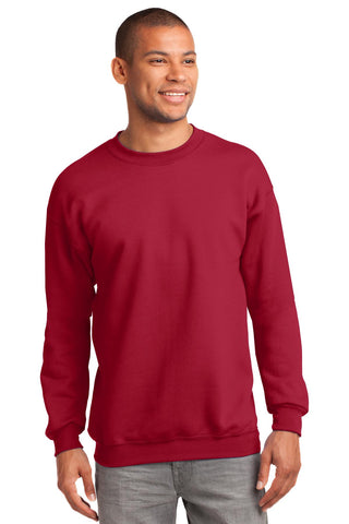 Port & Company Essential Fleece Crewneck Sweatshirt (Red)