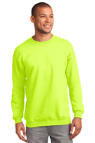 Port & Company Essential Fleece Crewneck Sweatshirt (Safety Green)