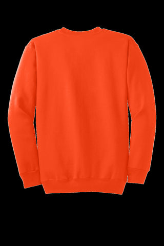 Port & Company Essential Fleece Crewneck Sweatshirt (Safety Orange)