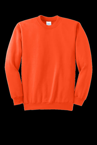 Port & Company Essential Fleece Crewneck Sweatshirt (Safety Orange)