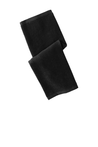 Port Authority Hemmed Towel (Black)