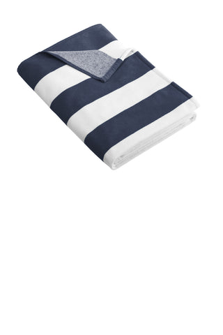 Port Authority Cabana Stripe Beach Towel (Navy)