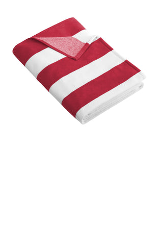 Port Authority Cabana Stripe Beach Towel (Red)