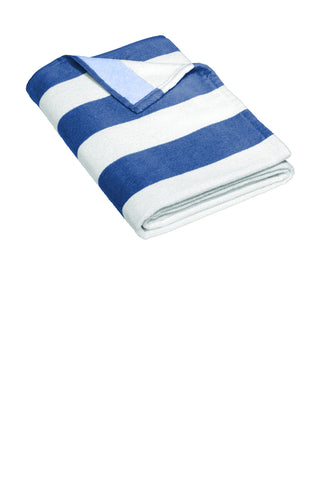 Port Authority Value Cabana Stripe Beach Towel (Royal)