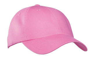 Port Authority Garment-Washed Cap (Bright Pink)