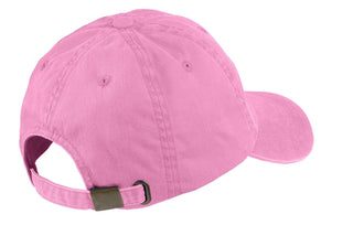 Port Authority Garment-Washed Cap (Bright Pink)