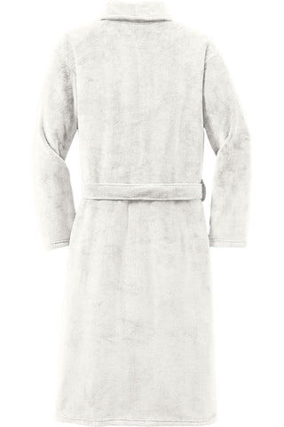 Port Authority Plush Microfleece Shawl Collar Robe (Marshmallow)