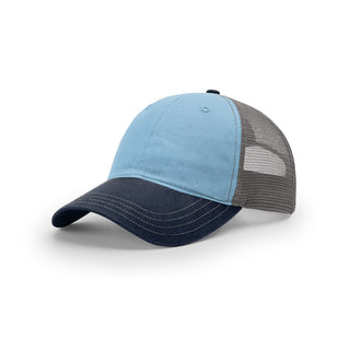 Richardson Garment Washed Trucker (Columbia Blue/Charcoal/Navy)