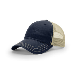 Richardson Garment Washed Trucker (Navy/Khaki)