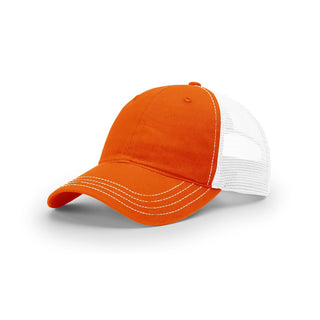 Richardson Garment Washed Trucker (Orange/White)