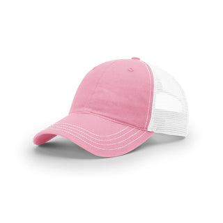 Richardson Garment Washed Trucker (Pink/White)