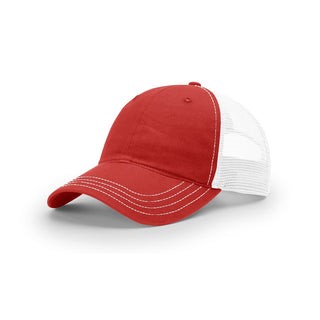 Richardson Garment Washed Trucker (Red/White)