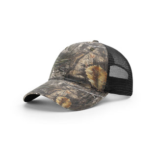 Richardson Garment Washed Printed Trucker (Mossy Oak Country DNA/Black)