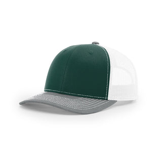 Richardson Trucker (Dark Green/White/Heather Grey)