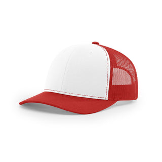 Richardson Trucker (White/Red)