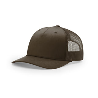 Richardson Five Panel Trucker With Rope (Brown/Brown)