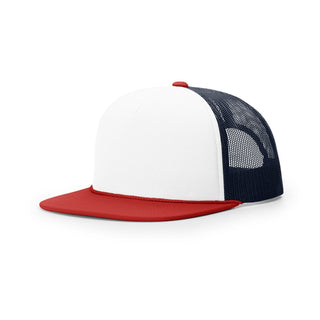 Richardson Foamie Trucker (White/Navy/Red)