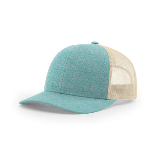 Richardson Low Pro Heather Trucker (Green Teal Heather/Birch)