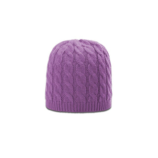 Richardson Cable Knit Beanie (Lavender)