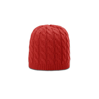 Richardson Cable Knit Beanie (Red)