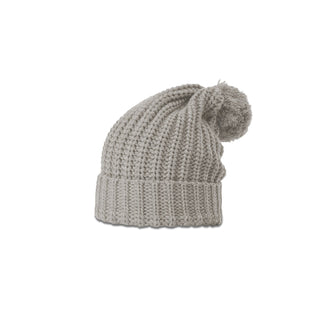 Richardson Chunk Cable Beanie With Cuff & Pom (Dark Sand)