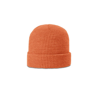 Richardson Waffle Knit Beanie With Cuff (Coral)
