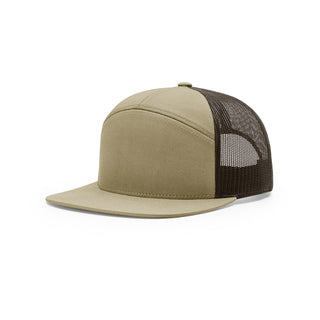 Richardson 7 Panel Trucker (Pale Khaki/Brown)