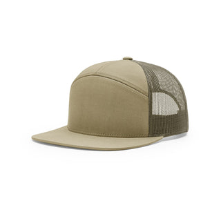 Richardson 7 Panel Trucker (Pale Khaki/Loden)