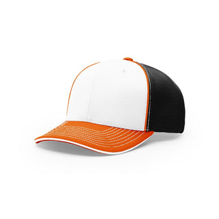 Richardson Pulse Sportmesh R-Flex (White/Black/Orange)