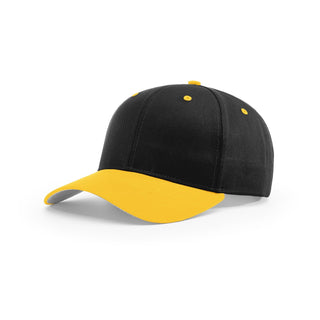 Richardson Pro Twill Snapback (Black/Gold)