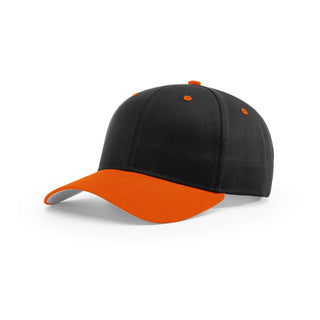 Richardson Pro Twill Snapback (Black/Orange)