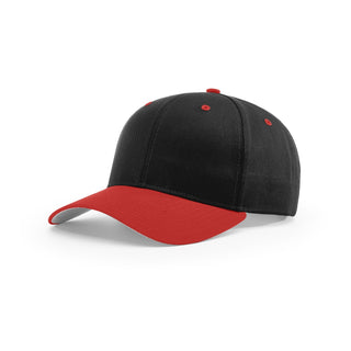 Richardson Pro Twill Snapback (Black/Red)