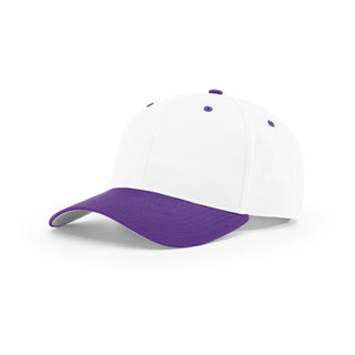 Richardson Pro Twill Snapback (White/Purple)