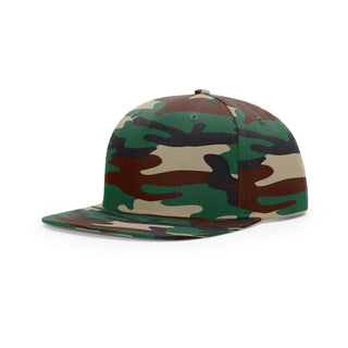 Richardson Pinch Front Structured Snapback (Green Camo)